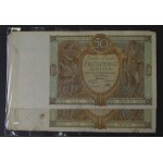 Klaser banknotów w tym bardzo rzadkie 50 zł 1929 B.S. i B.G.
