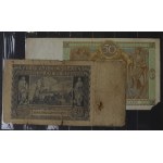 Klaser banknotów w tym bardzo rzadkie 50 zł 1929 B.S. i B.G.