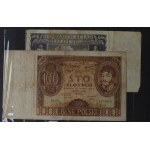 Klaser banknotów w tym bardzo rzadkie 50 zł 1929 B.S. i B.G.