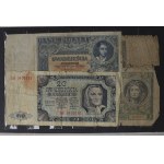 Klaser banknotów w tym bardzo rzadkie 50 zł 1929 B.S. i B.G.