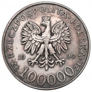 III RP, 100.000 złotych 1990 Solidarność typ A