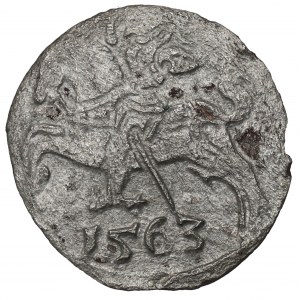 Sigismund II August, 1 denarius 1563, Vilnius