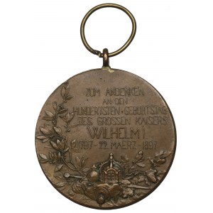 Germany, Medal 100 years of birth Wilhelm I