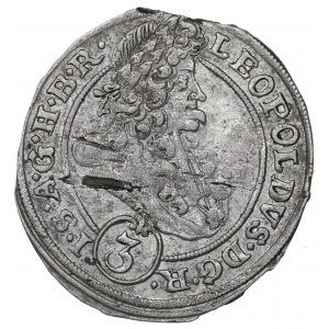 Schlesien under Habsburg, Leopold I, 3 kreuzer 1695, Breslau