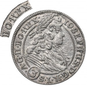 Silesia, Joseph I, 3 kreuzer 1705, Breslau