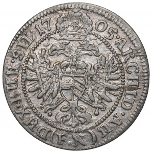 Silesia, Joseph I, 3 kreuzer 1705, Breslau