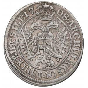 Silesia, Joseph I, 3 kreuzer 1708, Breslau