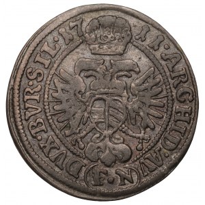 Silesia, Joseph I, 3 kreuzer 1711, Breslau