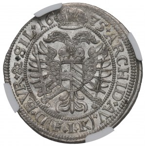 Schlesien under Habsburg, 6 kreuzer 1675, Oppeln - NGC MS63