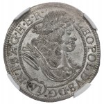 Schlesien under Habsburg, 6 kreuzer 1675, Oppeln - NGC MS63