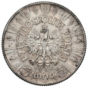 II Republic of Poland, 5 zloty 1934 Pilsudski