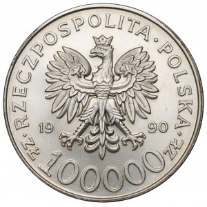III RP, 100.000 złotych 1990 Solidarność typ A
