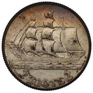 II Republic of Poland, 2 zlote 1936, Ship
