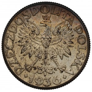 II Republic of Poland, 2 zlote 1936, Ship
