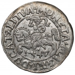 Sigismund II. Augustus, Halbpfennig 1547, Wilna - LI/LITVA