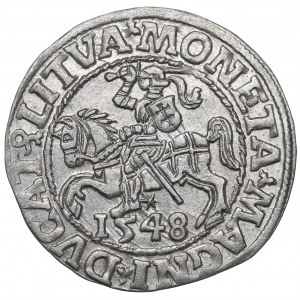 Zygmunt II August, Półgrosz 1548, Wilno - LI/LITVA