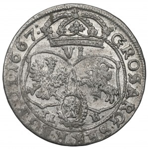 John II Casimir, 6 groschen 1667, Bromberg