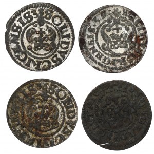Swedish occupation of Riga, Christina, Lot of schillings 1636-39