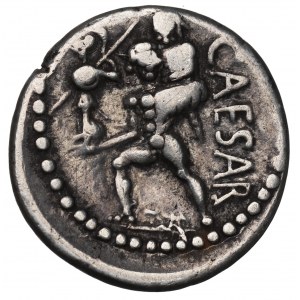 Roman Republic, Julius Caesar, Denarius (47-46 BC)