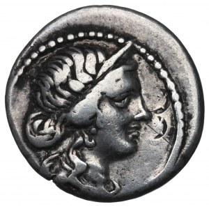 Roman Republic, Julius Caesar, Denarius (47-46 BC)