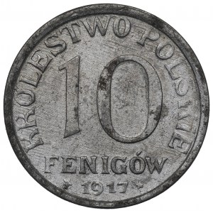 Kingdom of Poland, 10 pfennig 1917