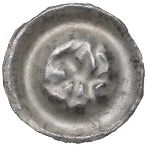 Pomorze Wschodnie, Sambor II Tczewski (1217-1278), brakteat, gryf na tarczy - PIĘKNY