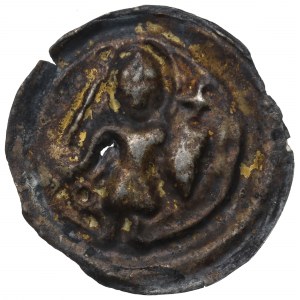 Odon Mieszkowic (1179-94)?, Kujawy, brakteat, św. Maurycy, KRZYŻ