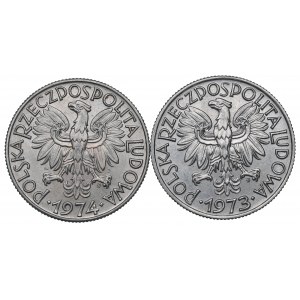 People's Republic of Poland, lot of 5 zloty 1973-74
