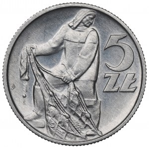 PRL, 5 złotych 1959 Rybak
