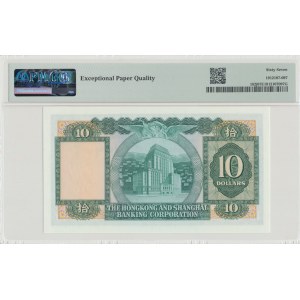Chiny, Hong Kong 10 Dolarów 1982-83 - PMG 67EPQ