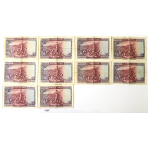 Spain, Lot of 25 pesetas 1923