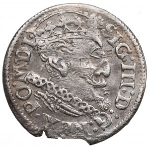 Zygmunt III Waza, Trojak Ryga 1619 - Większa głowa - RZADSZY