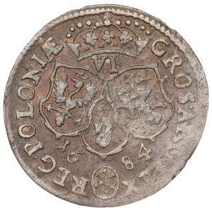 Jan III Sobieski, Szóstak 1684, Bydgoszcz - korona o 10 klejnotach na kabłąkach