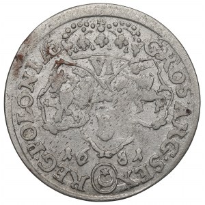 John III Sobieski, 6 groschen 1681, Bromberg