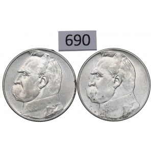 II RP, Zestaw 10 złotych 1935-37 Piłsudski
