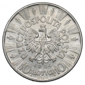 II Republic of Poland, 10 zloty 1934 Pilsudski