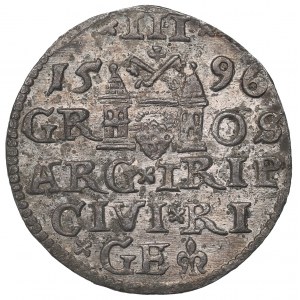 Zygmunt III Waza, Trojak 1596, Ryga - nieopisany