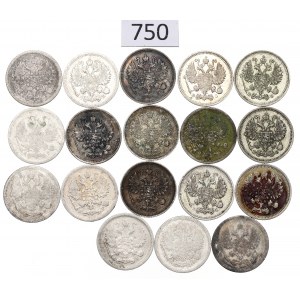 Russia, Lot of 10 kopecks 1876-1915