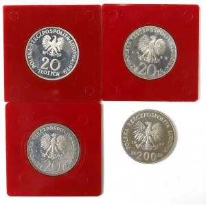 PRL, Zestaw 20-200 złotych Próba CuNi