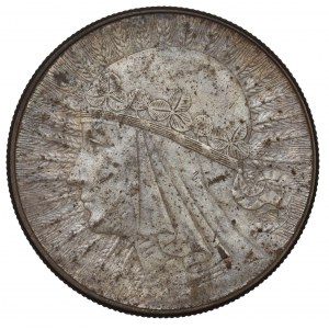 II Republic of Poland, 10 zlotych 1932, Women's Head, London