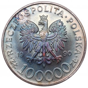 III RP, 100.000 złotych 1990 Solidarność typ A