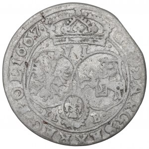 John II Casimir, 6 groschen 1667, Bromberg