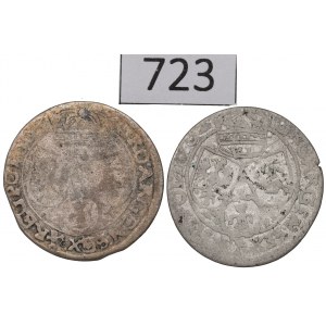 John II Casimir, lot of 6 groschen 1662-3, Lviv