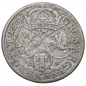 John II Casimir, 6 groschen 1661, Cracow