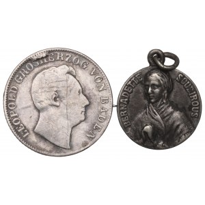 Francja i Niemcy, Zestaw medal i 1/2 guldena