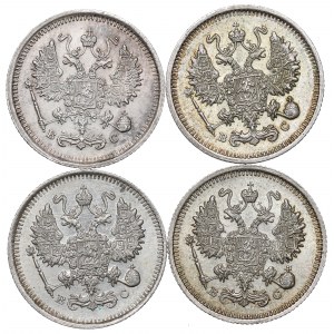 Russia, Nicholas II, Lot 10 kopecks 1914-16