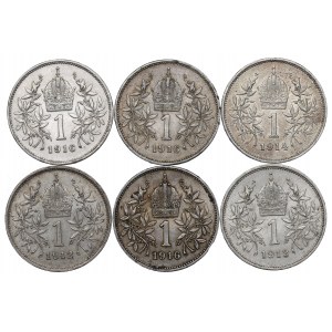 Austria, Lot 1 corona 1912-16