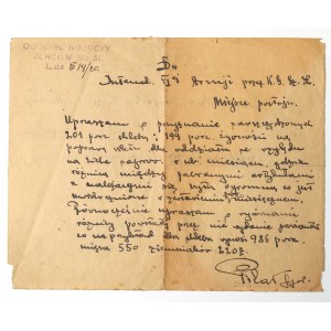 II RP, Wniosek oddział roboczy jeńców 1920