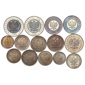 III RP, Zestaw 1 grosz-5 złotych 1990-95