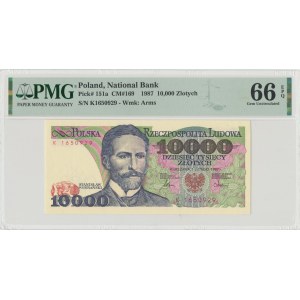 PRL 10.000 złotych 1987 K - PMG 66EPQ
